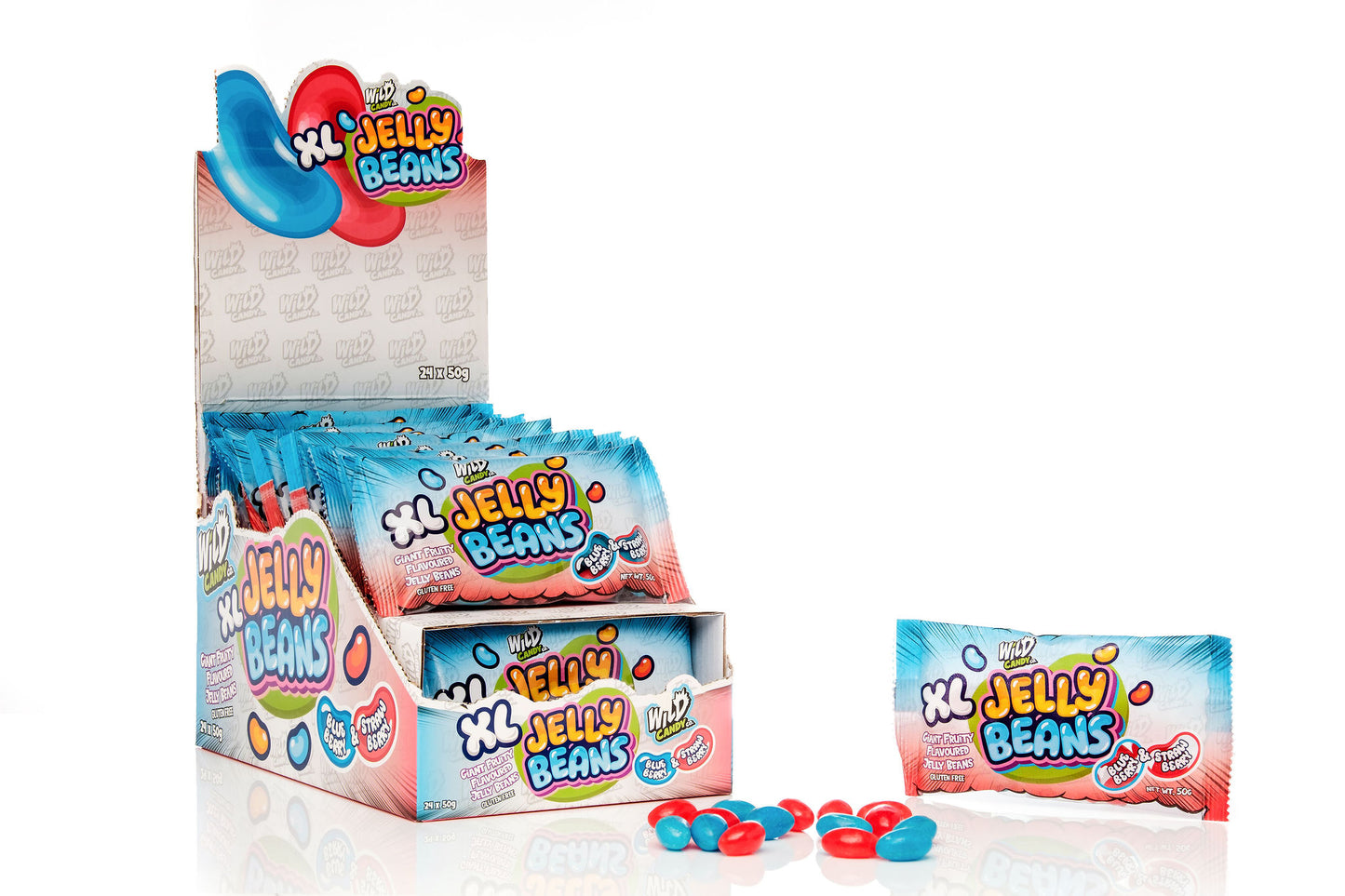 XL Jelly Beans - Strawberry & Blueberry