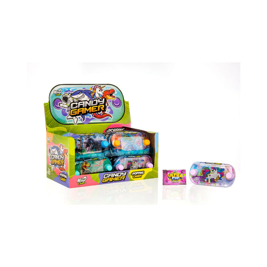 Candy Gamer handheld water game display box with popping candy